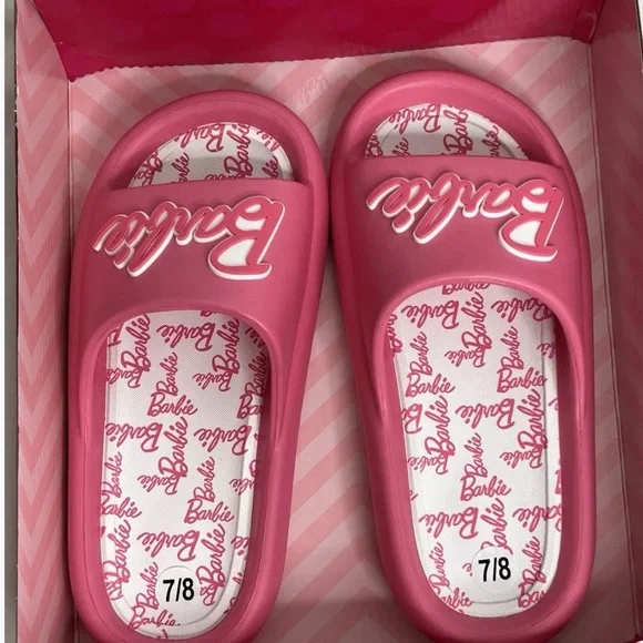 Mattel Barbie Slide Sandals 7/8 In Box. Beautiful Gift. Great For Everyday. - Picture 3 of 5